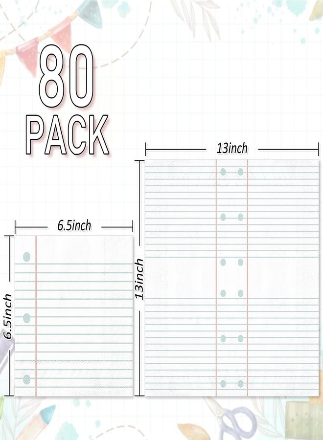 وولاين مجموعة مناديل ورقية من والين، 80 قطعة، مثالية للعودة إلى المدرسة، مع دفتر ملاحظات، مناديل عشاء للاستخدام مرة واحدة، مناديل غداء لأول يوم دراسي، مناسبة لرياض الأطفال، ورياض الأطفال، وحفلات التخرج، ولوازم تزيين الحفلات. - Image 2